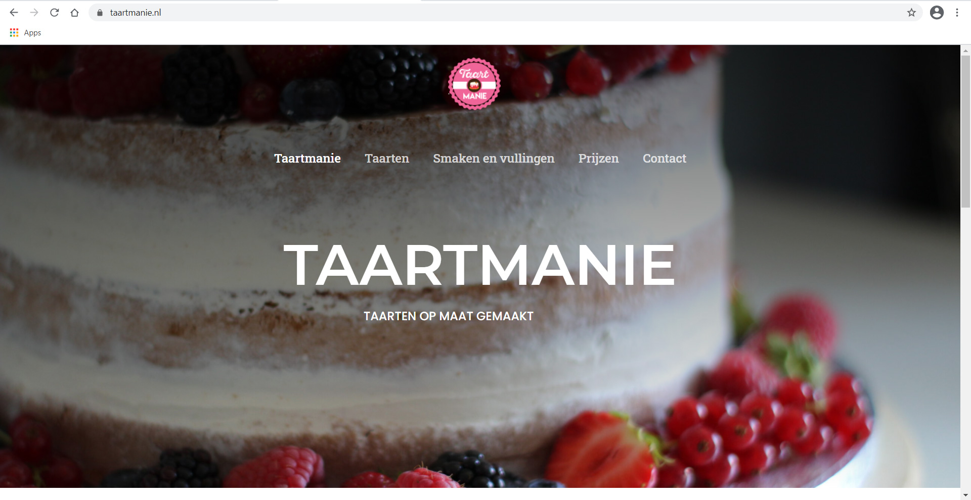 Taartmanie website