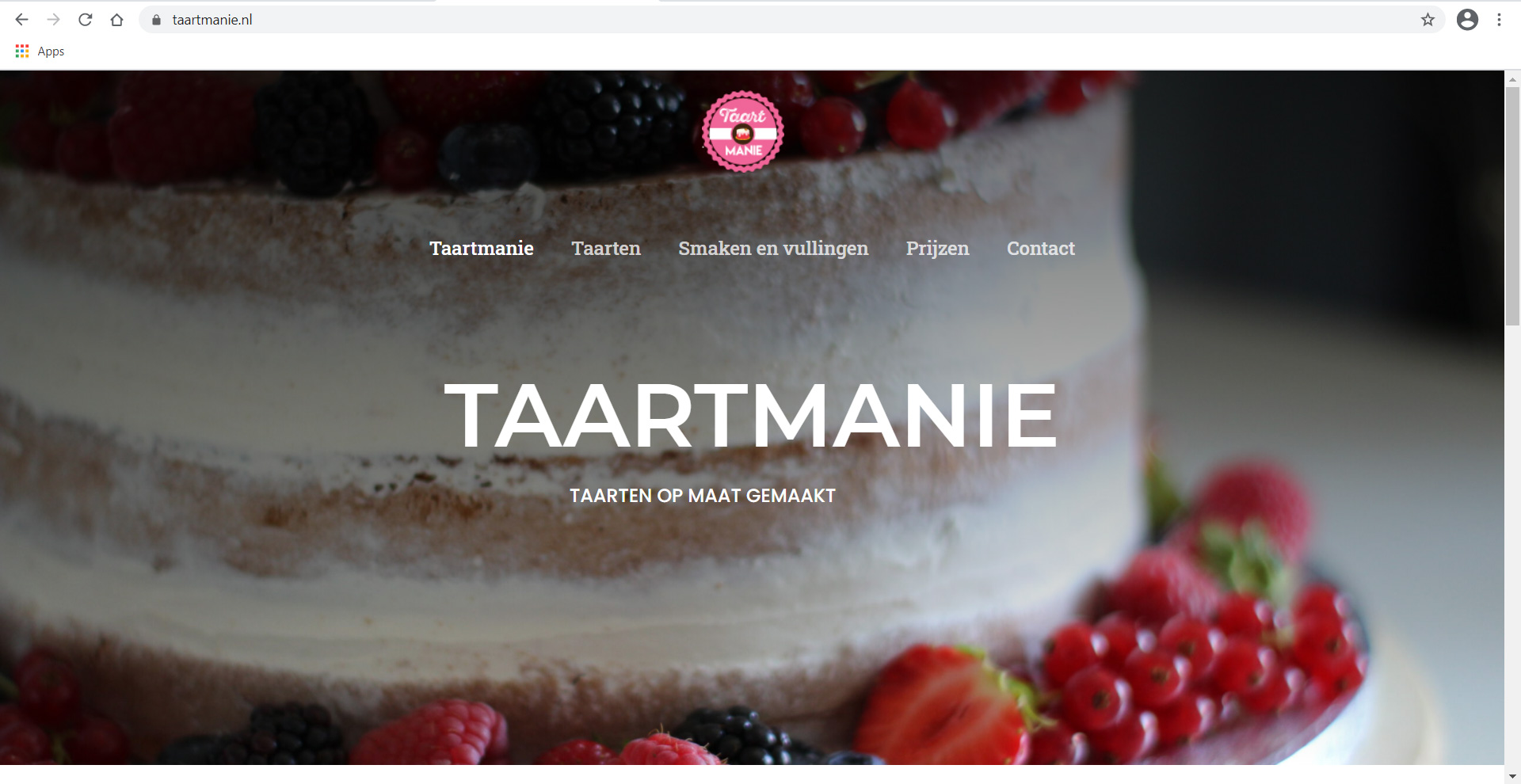 Taartmanie website